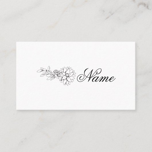 Dahlia Platzkarten (Vorderseite)