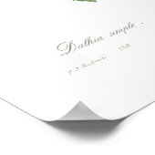 Dahlia Poster (Ecke)