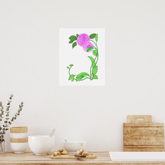 Dahlia Poster (Küche)