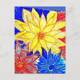 Dahlia  postkarte