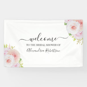 Dahlia & Rose Bridal Polterabend Willkommen Banner