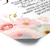 Dahlia & Rose Setzen Sie ein Ring-Brautparty-Spiel Poster (Ecke)