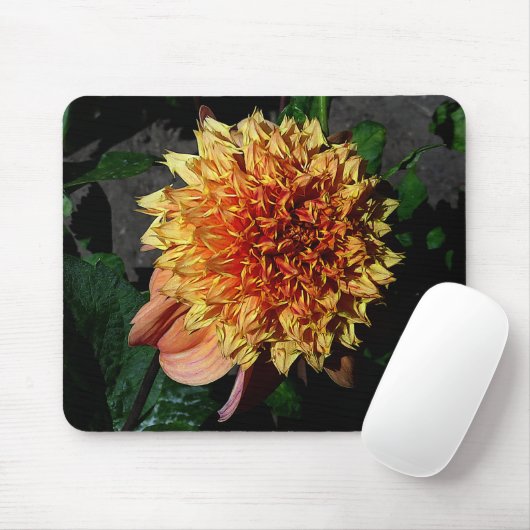 Dahlia Sandia Brocade #1 Mouse Pad Mousepad (Mit Mouse)