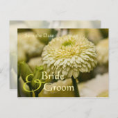 Dahlia Save the Date Postcard Ankündigungspostkarte (Vorne/Hinten)