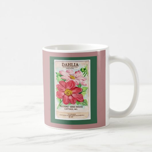 Dahlia Seed Pack Kaffeetasse (Rechts)
