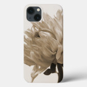 Dahlia sepia print Case-Mate iPhone hülle (Rückseite)