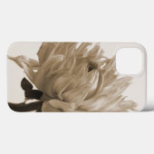 Dahlia sepia print Case-Mate iPhone hülle (Rückseite (Horizontal))