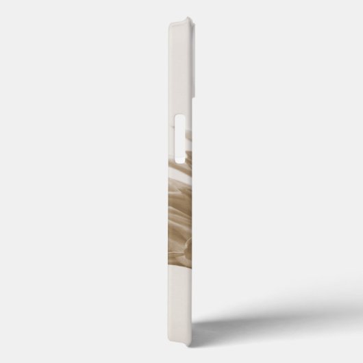 Dahlia sepia print Case-Mate iPhone hülle (Rückseite / Rechts)