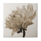Dahlia sepia print fliese (Vorderseite)