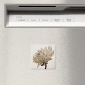 Dahlia sepia print magnet (In Situ (Geschirrspüler))