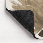 Dahlia sepia print mousepad (Ecke)