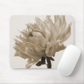 Dahlia sepia print mousepad (Mit Mouse)