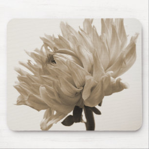 Dahlia sepia print mousepad