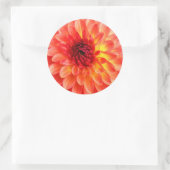 Dahlia-Siegel Runder Aufkleber (Tasche)
