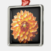 Dahlia Silbernes Ornament (Links)