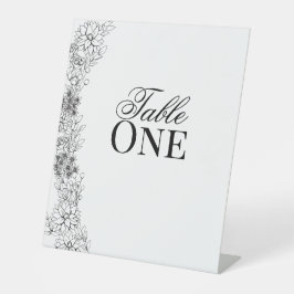 Dahlia Tischnummern Sockelschild