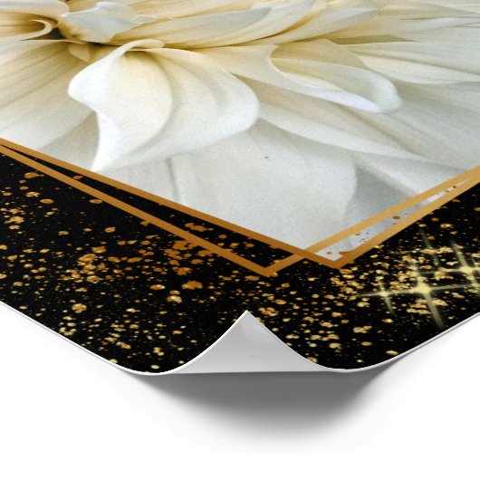 Dahlia-Traum Poster (Ecke)