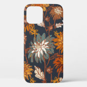 Dahlia und Chrysanthema fett und nahtlos, ein Case-Mate iPhone Hülle (Rückseite)