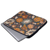 Dahlia und Chrysanthema fett und nahtlos, ein Laptopschutzhülle (Vorne Knopf)