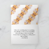 Dahlia und Jose Hierro Karte (Innenseite)