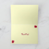 Dahlia Vielen Dank Dankeskarte (Innenseite)