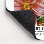 Dahlia Vintag Seed Packet Mousepad (Ecke)