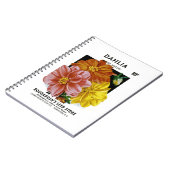 Dahlia Vintag Seed Packet Notizblock (Linke Seite)