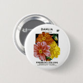 Dahlia-Vintage-Samenpaket Button (Vorne & Hinten)