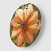 Dahlia Wall Clock Große Wanduhr (Winkel)
