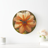 Dahlia Wall Clock Große Wanduhr (Zuhause)
