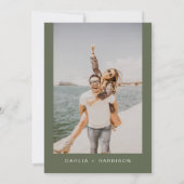 DAHLIA Watercolor Lemon Floral Engagement Party Einladung (Rückseite)