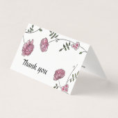 Dahlia Wedding danke Ihnen Karten (Vorderseite)