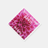 Dahlia Wedding Napkins Serviette (Ecke)