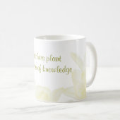 Dahlia White Blume Teacher Kaffeetasse (VorderseiteRechts)