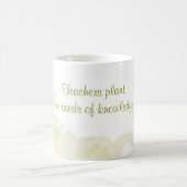 Dahlia White Blume Teacher Kaffeetasse (Mittel)