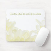 Dahlia White Blume Teacher Mousepad (Mit Mouse)