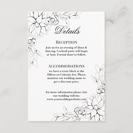 Dahlia Wreath Enclosure Card Begleitkarte (Vorderseite)