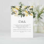 Dahlia - Zitrusfrüchtekarte von Lemon Citrus Garde Einladung (Stehend Vorderseite)