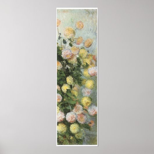 Dahlias, 1883, Claude Monet Poster (Vorne)