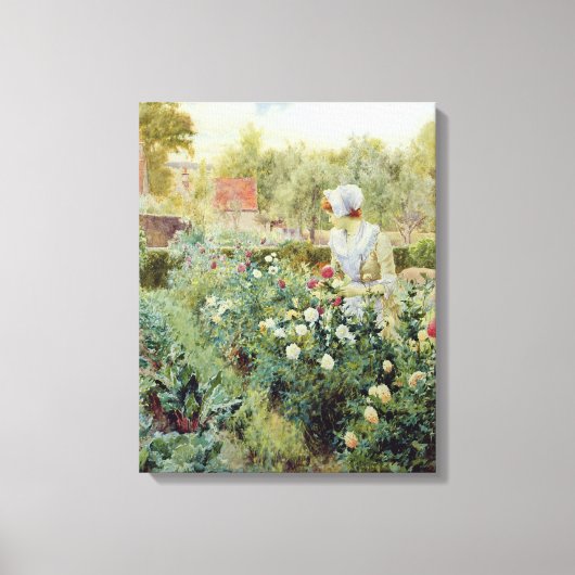 Dahlias, 1896 leinwanddruck (Vorderseite)
