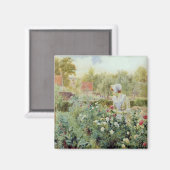 Dahlias, 1896 magnet (Vorderseite/Rückseite)