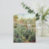 Dahlias, 1896 postkarte (Stehend Vorderseite)