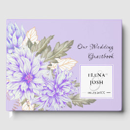 Dahlias Amethyst Wedding Gäestbook Gästebuch