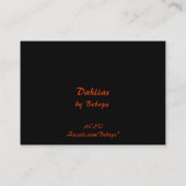 Dahlias ATC Visitenkarte (Rückseite)