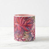 Dahlias Blume Aquarell Tasse (Zentrum)