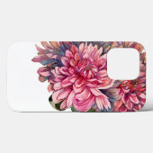 Dahlias-Blume Case-Mate iPhone Hülle (Rückseite (Horizontal))