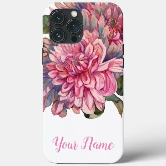 Dahlias-Blume Case-Mate iPhone Hülle (Rückseite)