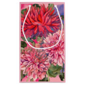 Dahlias-Blume Kleine Geschenktüte (Rückseite)