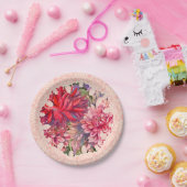 Dahlias-Blume Pappteller (Party)