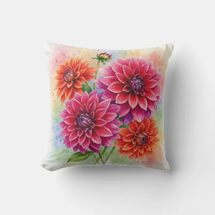 Dahlias Blume Pillow Kissen